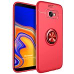 Microsonic Samsung Galaxy J4 Core için Kılıf Kickstand Ring Holder Kırmızı [Galaxy J4 Core ile Uyumlu Kılıf - Kırmızı]