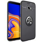 Microsonic Samsung Galaxy J4 Core için Kılıf Kickstand Ring Holder Siyah [Galaxy J4 Core ile Uyumlu Kılıf - Siyah]