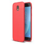 Microsonic Samsung Galaxy J5 Pro Deri Dokulu Kırmızı Silikon Kılıf