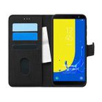 Microsonic Samsung Galaxy J6 Fabric Book Wallet Siyah Kılıf
