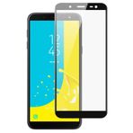 Microsonic Samsung Galaxy J6 Tam Kaplayan Temperli Cam Ekran koruyucu Kırılmaz Film Siyah [Galaxy J6 ile Uyumlu Ekran Koruyucu]