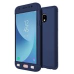 Microsonic Samsung Galaxy J7 Pro Double Dip 360 Protective Lacivert Kılıf