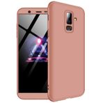 Microsonic Samsung Galaxy J8 Double Dip 360 Protective Rose Gold Kılıf