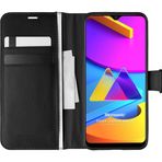 Microsonic Samsung Galaxy M10S Delux Leather Wallet Siyah Kılıf