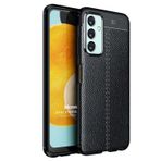 Microsonic Samsung Galaxy M23 Deri Dokulu Silikon Siyah Kılıf