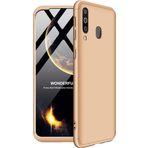 Microsonic Samsung Galaxy M30 Double Dip 360 Protective Gold Cep Telefonu Kılıfı