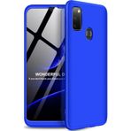 Microsonic Samsung Galaxy M30S Double Dip 360 Protective Mavi Kılıf