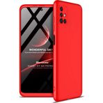 Microsonic Samsung Galaxy M31S Double Dip 360 Protective Kırmızı Kılıf