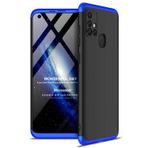 Microsonic Samsung Galaxy M31s için Kılıf Double Dip 360 Protective Siyah Mavi [Galaxy M31s ile Uyumlu Kılıf - Siyah - Mavi]