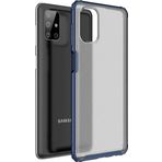 Microsonic Samsung Galaxy M51 Frosted Frame Lacivert Kılıf