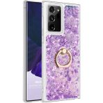 Microsonic Samsung Galaxy Note 20 Ultra Glitter Liquid Holder Mor Kılıf
