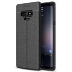 Microsonic Samsung Galaxy Note 9 Deri Dokulu Silikon Siyah Kılıf