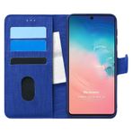 Microsonic Samsung Galaxy S10 Lite Fabric Book Wallet Lacivert Kılıf