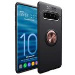 Microsonic Samsung Galaxy S10 Military Ring Holder Siyah Kılıf