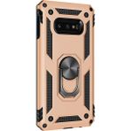Microsonic Samsung Galaxy S10e Military Ring Holder Gold Kılıf
