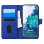 Microsonic Samsung Galaxy S20 FE Fabric Book Wallet Lacivert Kılıf