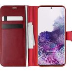 Microsonic Samsung Galaxy S20 Plus Delux Leather Wallet Kırmızı Cep Telefonu Kılıf