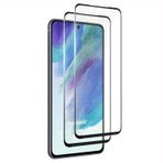 Microsonic Samsung Galaxy S21 FE Crystal Seramik Nano Ekran Koruyucu Siyah (2 Adet) [Galaxy S21 FE ile Uyumlu Ekran Koruyucu]