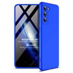 Microsonic Samsung Galaxy S21 FE Double Dip 360 Protective Mavi Cep Telefonu Kılıfı