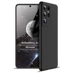Microsonic Samsung Galaxy S21 Ultra için Kılıf Double Dip 360 Protective Siyah [Galaxy S21 Ultra ile Uyumlu Kılıf - Siyah]