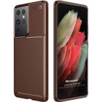 Microsonic Samsung Galaxy S21 Ultra Legion Series Kahverengi Cep Telefonu Kılıfı