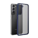 Microsonic Samsung Galaxy S22 Frosted Frame Lacivert Cep Telefonu Kılıfı