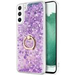 Microsonic Samsung Galaxy S22 Plus Glitter Liquid Holder Mor Kılıf