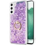 Microsonic Samsung Galaxy S22 Plus Glitter Liquid Holder Mor Kılıf