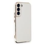 Microsonic Samsung Galaxy S22 Plus Olive Plated Beyaz Cep Telefonu Kılıfı