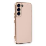 Microsonic Samsung Galaxy S22 Plus Olive Plated Pembe Kılıf