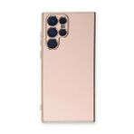Microsonic Samsung Galaxy S22 Ultra Olive Plated Pembe Kılıf