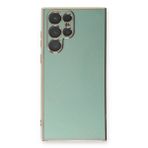 Microsonic Samsung Galaxy S22 Ultra Olive Plated Yeşil Kılıf
