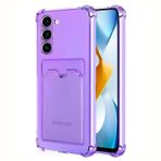 Microsonic Samsung Galaxy S23 Plus Card Slot Shock için Kılıf Lila [Galaxy S23 Plus ile Uyumlu Kılıf - Lila]