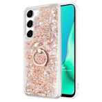 Microsonic Samsung Galaxy S23 Plus için Kılıf Glitter Liquid Holder [Galaxy S23 Plus ile Uyumlu Kılıf - Gold]