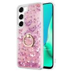 Microsonic Samsung Galaxy S23 Plus için Kılıf Glitter Liquid Holder [Galaxy S23 Plus ile Uyumlu Kılıf - Pembe]