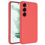 Microsonic Samsung Galaxy S23 Plus için Kılıf Groovy Soft Kırmızı [Galaxy S23 Plus ile Uyumlu Kılıf - Kırmızı]