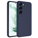 Microsonic Samsung Galaxy S23 Plus için Kılıf Groovy Soft Lacivert [Galaxy S23 Plus ile Uyumlu Kılıf - Lacivert]