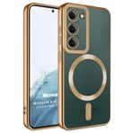 Microsonic Samsung Galaxy S23 Plus için Kılıf MagSafe Luxury Electroplate [Galaxy S23 Plus ile Uyumlu Kılıf - Gold]