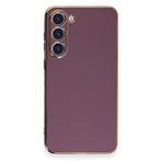 Microsonic Samsung Galaxy S23 Plus için Kılıf Olive Plated Lila [Galaxy S23 Plus ile Uyumlu Kılıf - Lila]