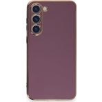 Microsonic Samsung Galaxy S23 Plus Olive Plated Lila Cep Telefonu Kılıfı