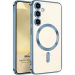 Microsonic Samsung Galaxy S24 Magsafe Luxury Electroplate Sierra Mavisi Kılıf