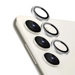 Microsonic Samsung Galaxy S24 Plus Tekli Kamera Lens Koruma Camı Gümüş [Galaxy S24 Plus ile Uyumlu Ekran Koruyucu - Gümüş]