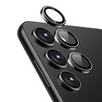 Microsonic Samsung Galaxy S24 Plus Tekli Kamera Lens Koruma Camı Siyah [Galaxy S24 Plus ile Uyumlu Ekran Koruyucu - Siyah]