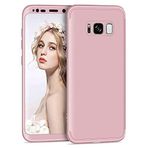 Microsonic Samsung Galaxy S8 Plus için Kılıf Double Dip 360 Protective Rose Gold [Galaxy S8 Plus ile Uyumlu Kılıf - Rose Gold]