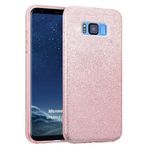 Microsonic Samsung Galaxy S8 Plus Kılıf Sparkle Shiny Rose Gold
