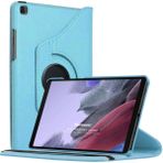 Microsonic Samsung Galaxy Tab A7 Lite T225 Kılıf 360 Rotating Stand Deri Mavi