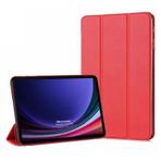 Microsonic Samsung Galaxy Tab S10 FE için Kılıf Slim Translucent Back Smart Cover Kırmızı [Galaxy Tab S10 FE X520 ile Uyumlu Kılıf - Kırmızı]