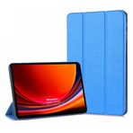 Microsonic Samsung Galaxy Tab S10 FE Plus için Kılıf Slim Translucent Back Smart Cover Mavi [Galaxy Tab S10 FE Plus X620 ile Uyumlu Kılıf - Mavi]