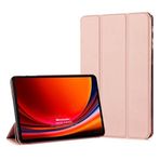 Microsonic Samsung Galaxy Tab S10 FE Plus için Kılıf Slim Translucent Back Smart Cover Rose Gold [Galaxy Tab S10 FE Plus X620 ile Uyumlu Kılıf - Rose Gold]