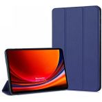 Microsonic Samsung Galaxy Tab S10 Plus X820 Kılıf Slim Translucent Back Smart Cover Lacivert